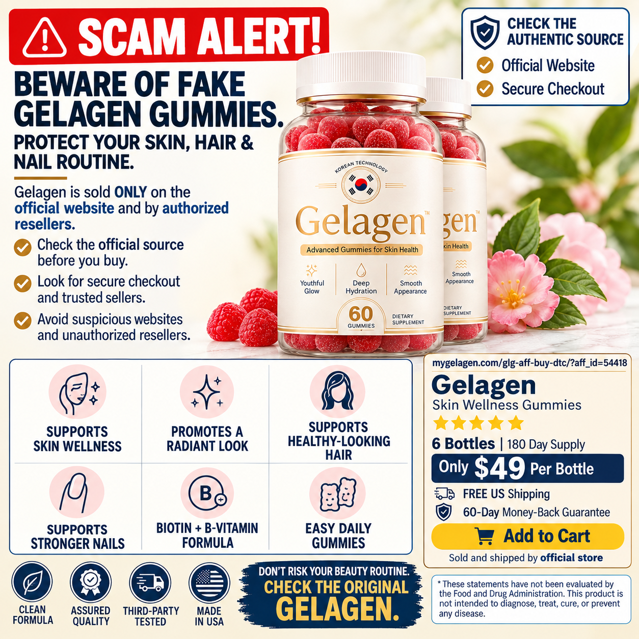 Gelagen scam alert warning