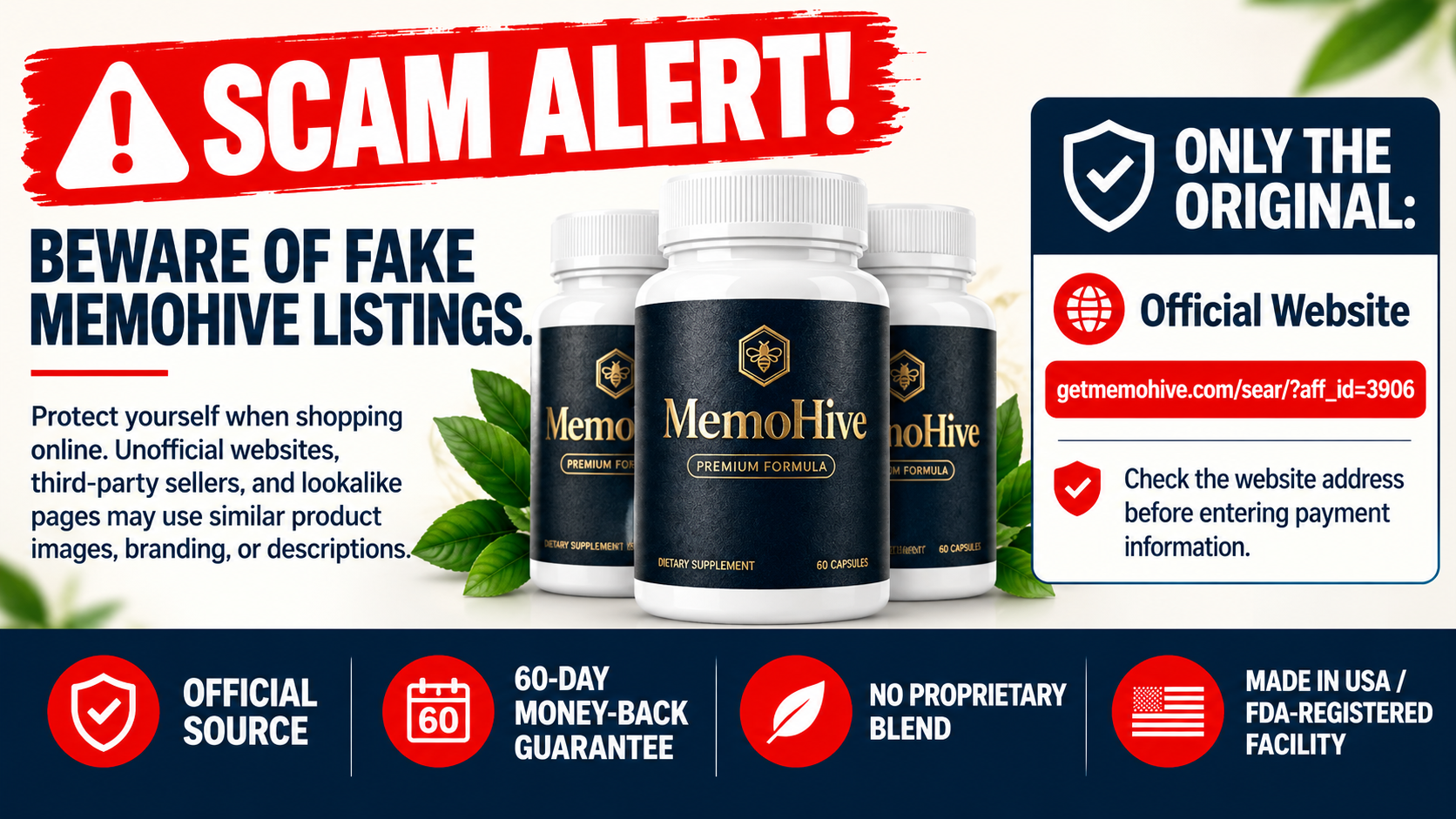 MemoHive scam alert warning